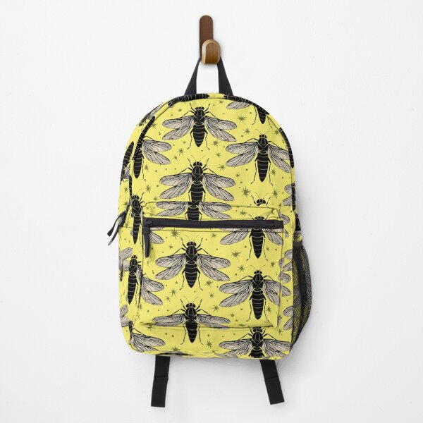 Item preview, Cicada pattern Insect collector entomology yellow designed and sold by AlchemyColor.