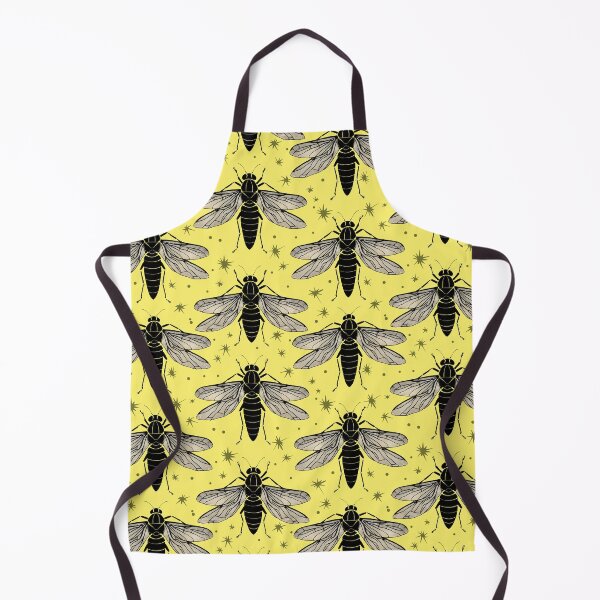 Item preview, Cicada pattern Insect collector entomology yellow designed and sold by AlchemyColor.