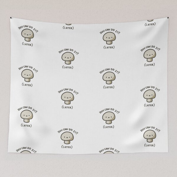 Item preview, bello the baby mushroom, relatable funny motivation designed and sold by lileeshop.