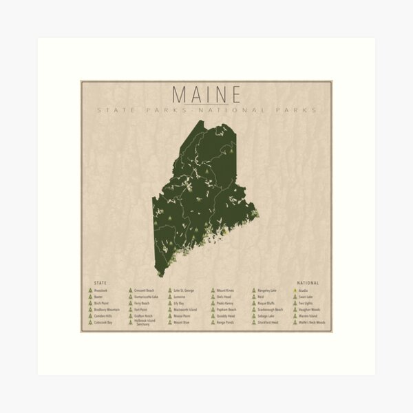 Item preview, Maine Parks designed and sold by FinlayMcNevin.