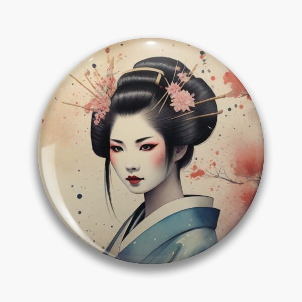 Item preview, Beautiful geisha, kimono , cherry blossom, vintage dreamy sakura, hanami designed and sold by Coolparrotgirl.