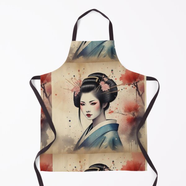 Item preview, Beautiful geisha, kimono , cherry blossom, vintage dreamy sakura, hanami designed and sold by Coolparrotgirl.