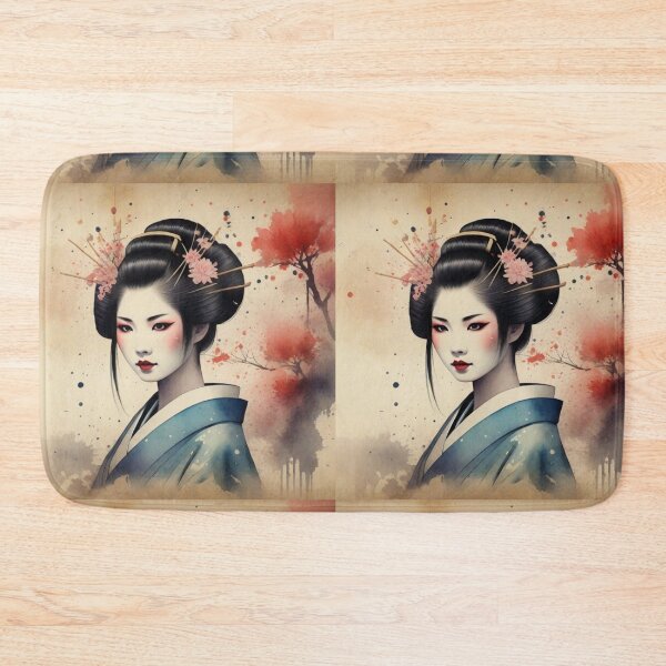 Item preview, Beautiful geisha, kimono , cherry blossom, vintage dreamy sakura, hanami designed and sold by Coolparrotgirl.
