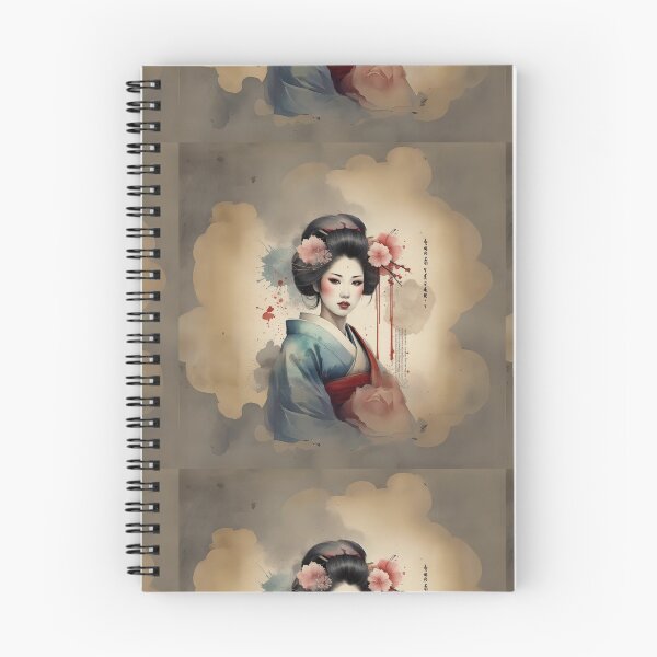 Item preview,  Beautiful geisha, kimono , cherry blossom, sakura, hanami vintage dreamy designed and sold by Coolparrotgirl.