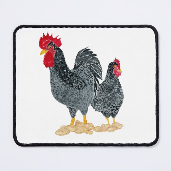 Item preview, Australorp Chicken Pair Painting designed and sold by Sonoran Glimmer.