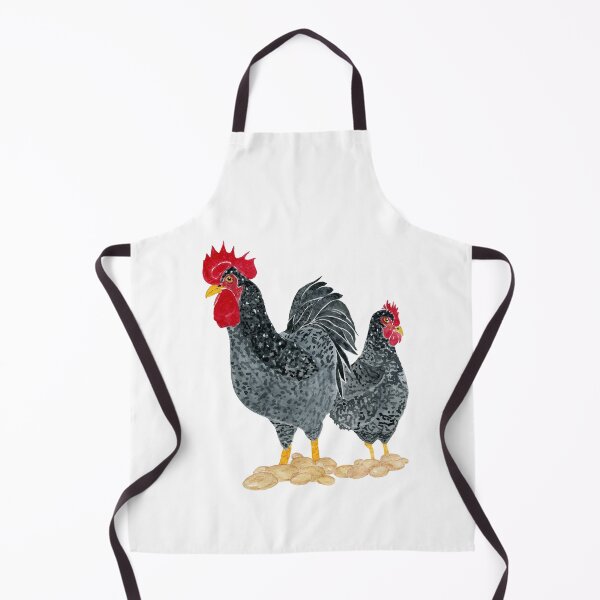 Item preview, Australorp Chicken Pair Painting designed and sold by Sonoran Glimmer.