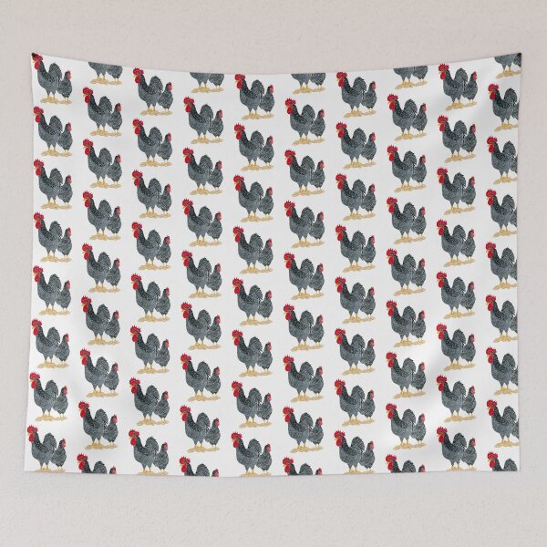 Item preview, Australorp Chicken Pair Painting designed and sold by Sonoran Glimmer.