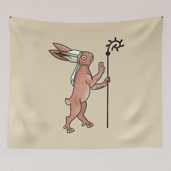 Item preview, Medieval Marginalia Rabbit Pope designed and sold by MargiKnights.