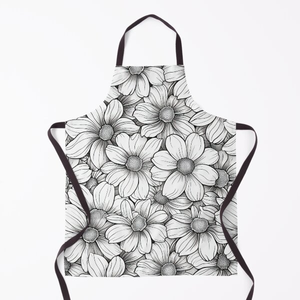 Item preview, Flowers Black & White Meadow Floral designed and sold by Magnuna.