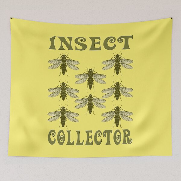 Item preview, Cicada pattern Insect collector entomology yellow designed and sold by AlchemyColor.