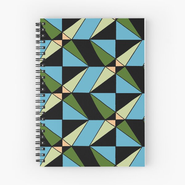 Item preview, Geometric shapes in checkerboard design gold, blue, green, black designed and sold by naomibroudo.