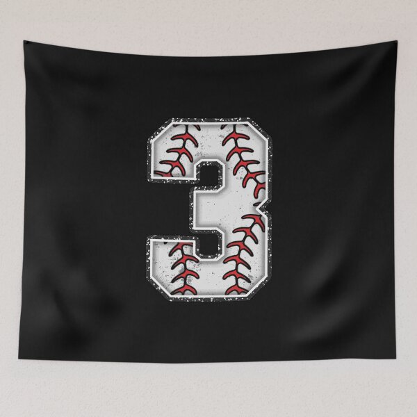 Item preview, baseball number 3 designed and sold by creativechaster.