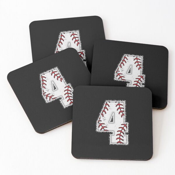 Item preview, baseball number 4 designed and sold by creativechaster.
