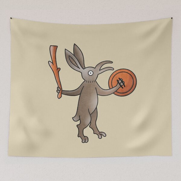 Item preview, Medieval Marginalia Rabbit Bird Hybrid designed and sold by MargiKnights.