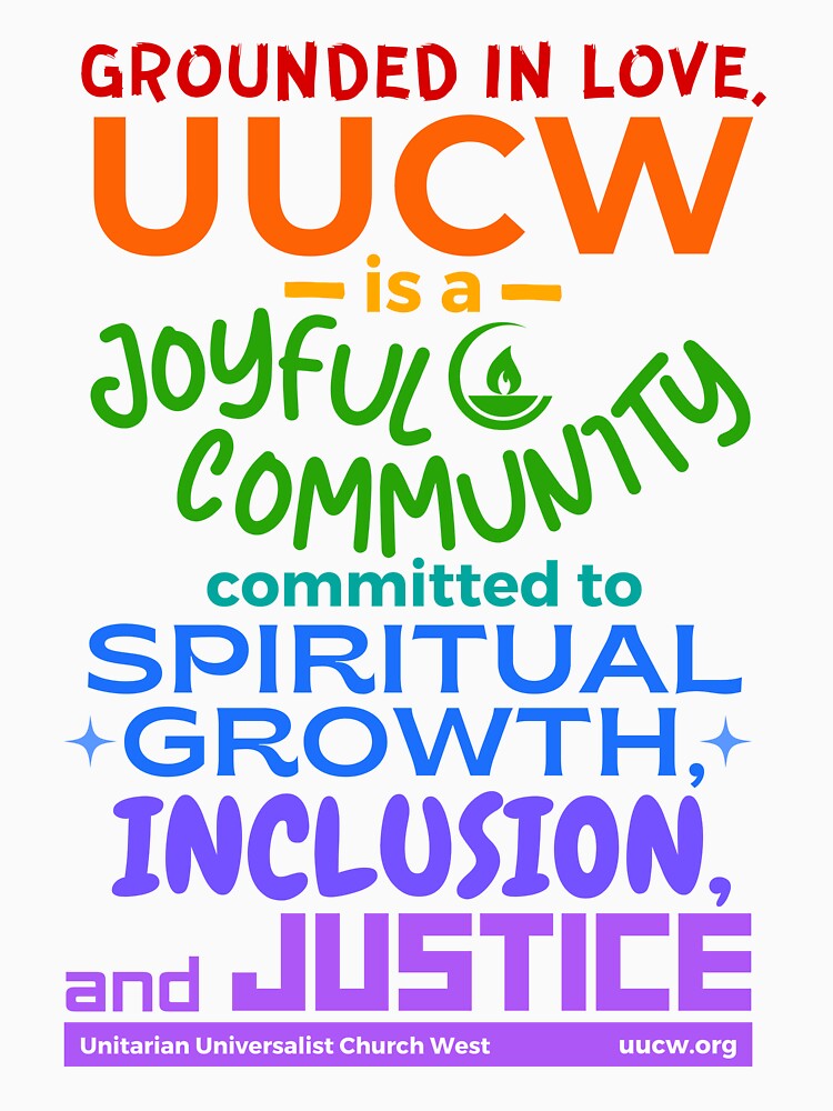Thumbnail 3 of 3, Fitted Scoop T-Shirt, UUCWs Mission Statement (for light colors) designed and sold by UUCW.