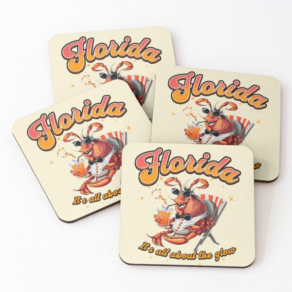 Item preview, Funny Florida Lobster "It´s All About the Glow" designed and sold by Mariana Piana.