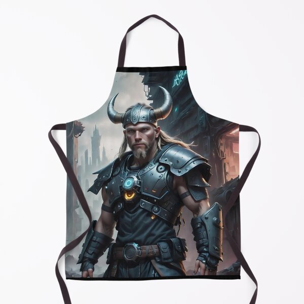 Item preview, Cyberpunk Viking Warrior designed and sold by Marcicev-Bojan.