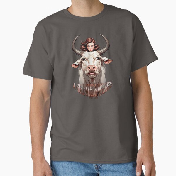 Item preview, A Girl Needs Hobbies Hotwife Bull rider White Bull  designed and sold by Vixen-Games.