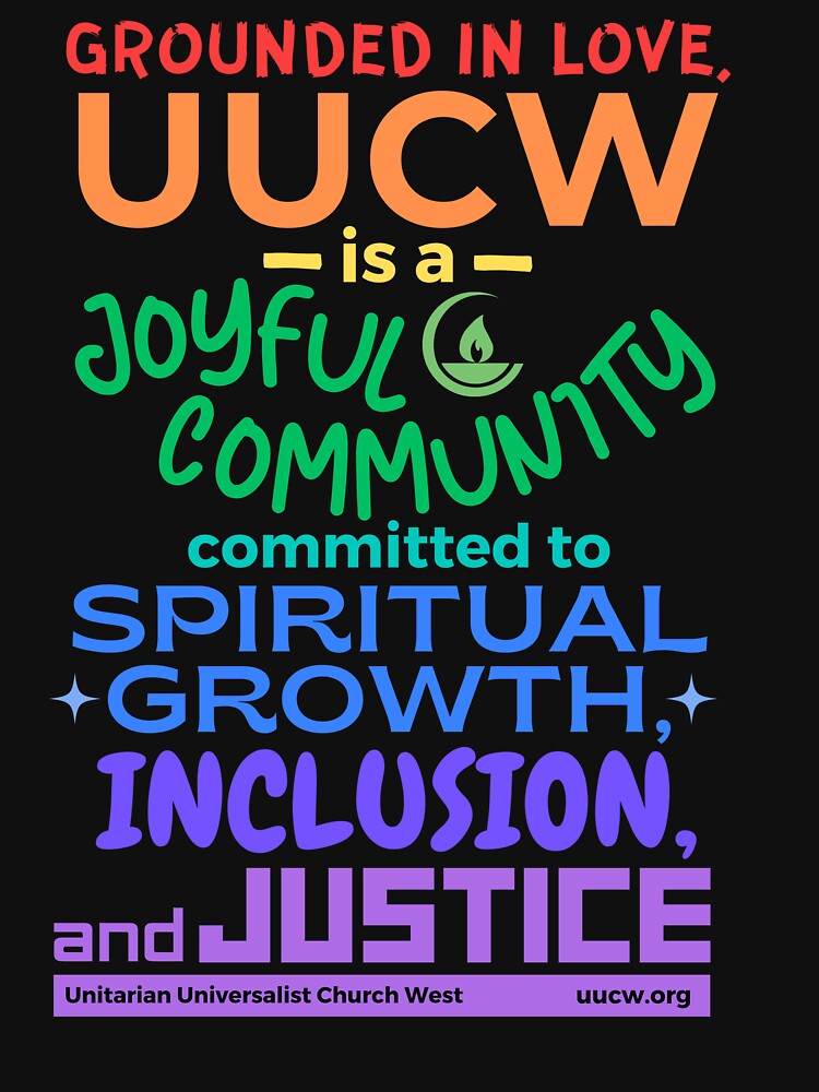 Thumbnail 7 of 7, Active T-Shirt, UUCWs Mission Statement (for darker colors) designed and sold by UUCW.