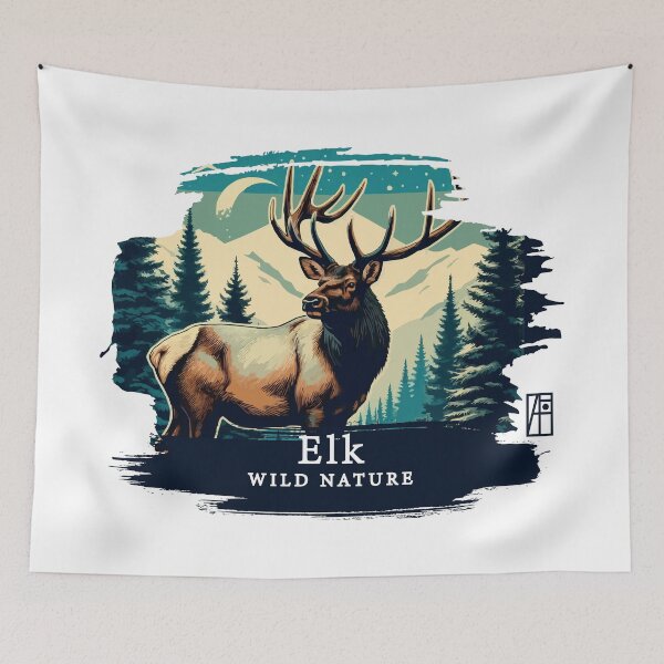 Item preview, Elk - WILD NATURE - ELK -2 designed and sold by ArtProjectShop.