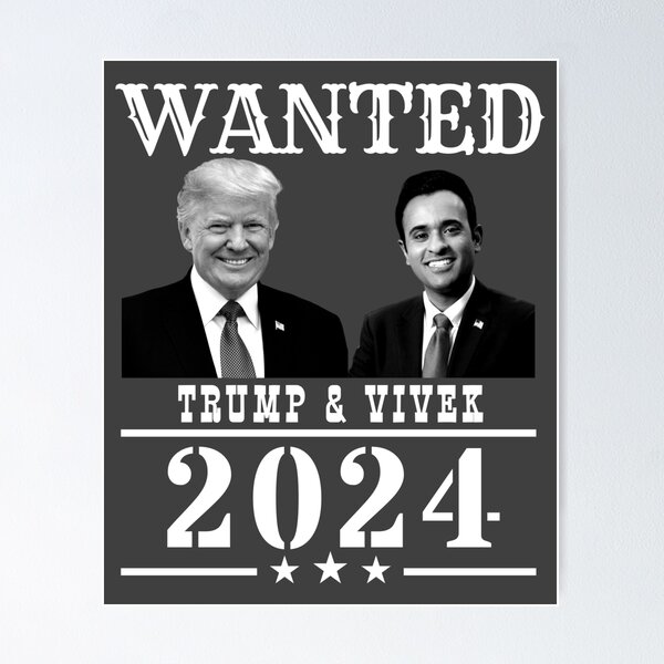 Item preview, WANTED Trump & Vivek 2024 designed and sold by Decamegashop.