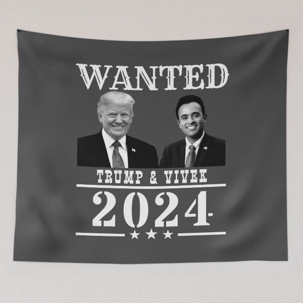 Item preview, WANTED Trump & Vivek 2024 designed and sold by Decamegashop.