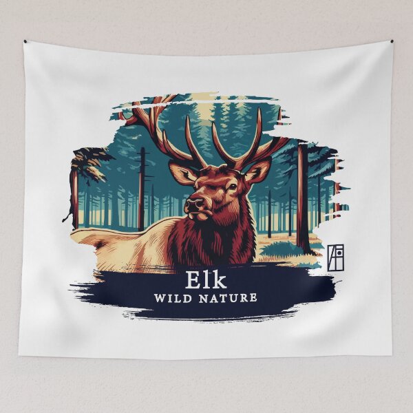 Item preview, Elk - WILD NATURE - ELK -6 designed and sold by ArtProjectShop.
