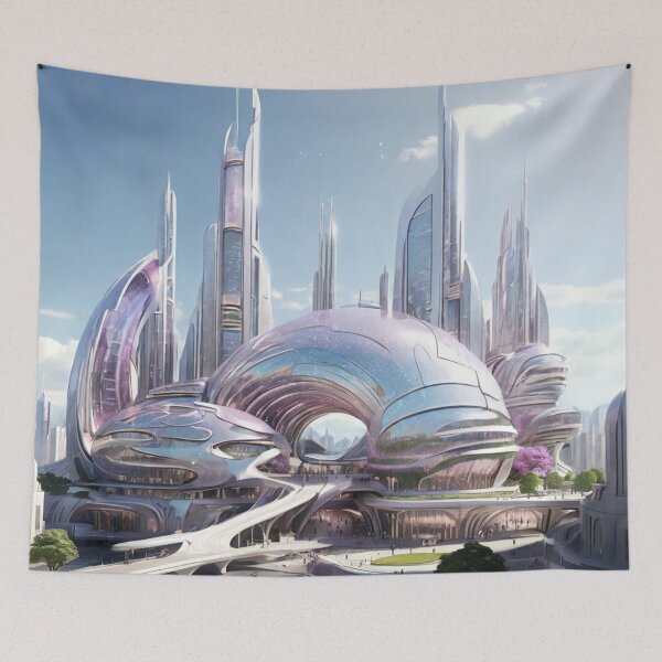 Item preview, Futuristic city designed and sold by jsebouvi.
