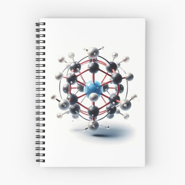 Item preview, Atomic Elegance: Carbon Molecule Sticker designed and sold by Molecularmerch.