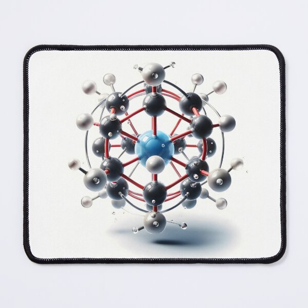 Item preview, Atomic Elegance: Carbon Molecule Sticker designed and sold by Molecularmerch.
