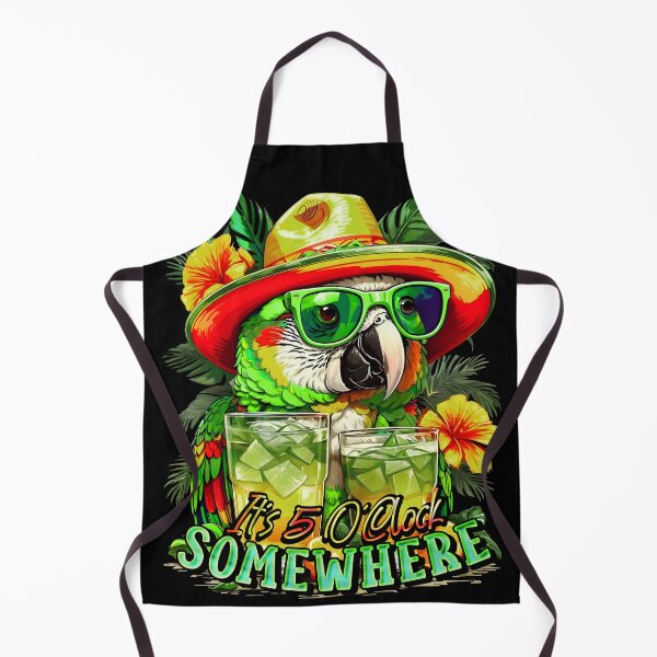 Item preview, It's 5 o'clock somewhere Tropical Parrot Cocktail Sunset designed and sold by MindWave THC.