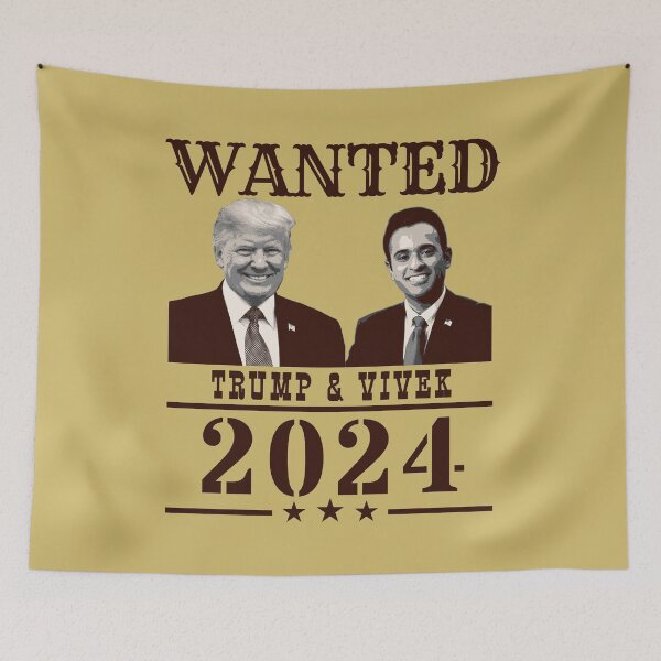 Item preview, WANTED Trump & Vivek 2024 designed and sold by Decamegashop.