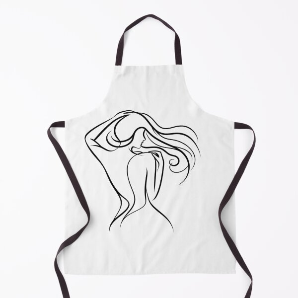 Item preview, One line woman's back drawing, Abstract minimal female single line art designed and sold by MusesWhispers.