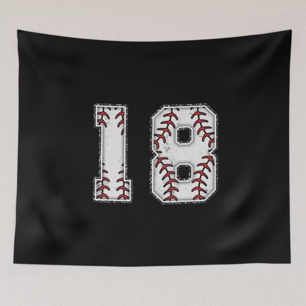 Item preview, baseball number 18 designed and sold by creativechaster.