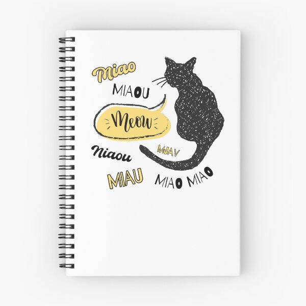 Item preview, Cat noises: Meow in different languages - funny gifts for cat lovers designed and sold by alczar.