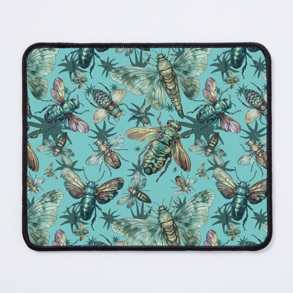 Item preview, Cicada pattern Insect Enthusiasts entomology blue designed and sold by AlchemyColor.