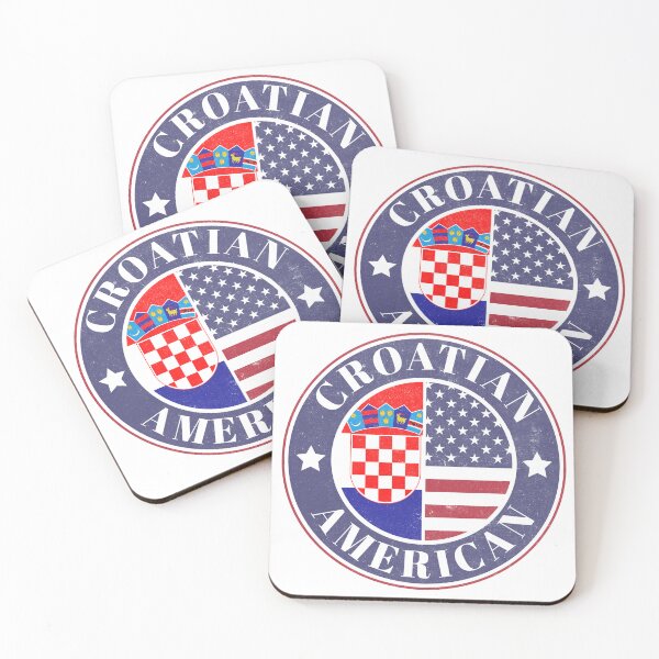 Item preview, Proud Croatian-American Badge - Croatia Flag designed and sold by chrisrivait.