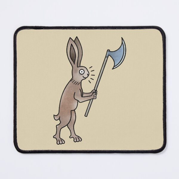 Item preview, Medieval Marginalia Rabbit Psycho designed and sold by MargiKnights.