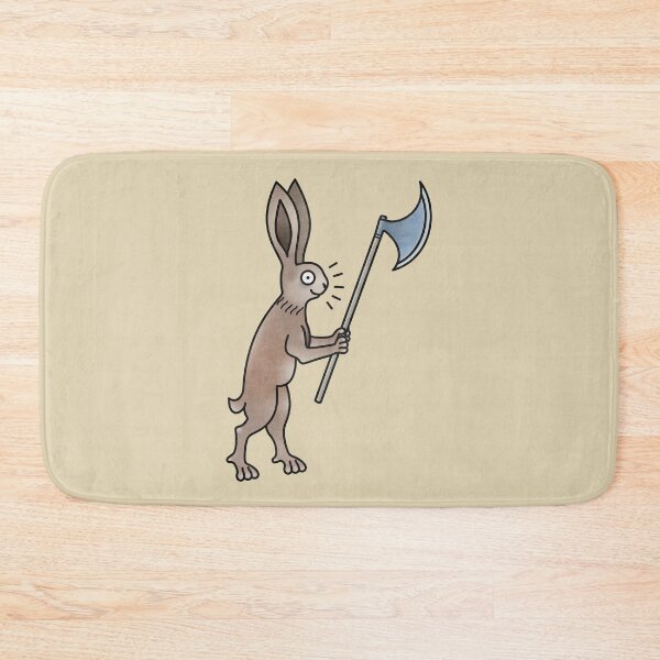 Item preview, Medieval Marginalia Rabbit Psycho designed and sold by MargiKnights.