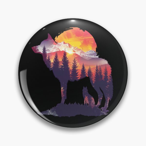 Item preview, Wolf Landscape Nature designed and sold by NicolasGlowArt.