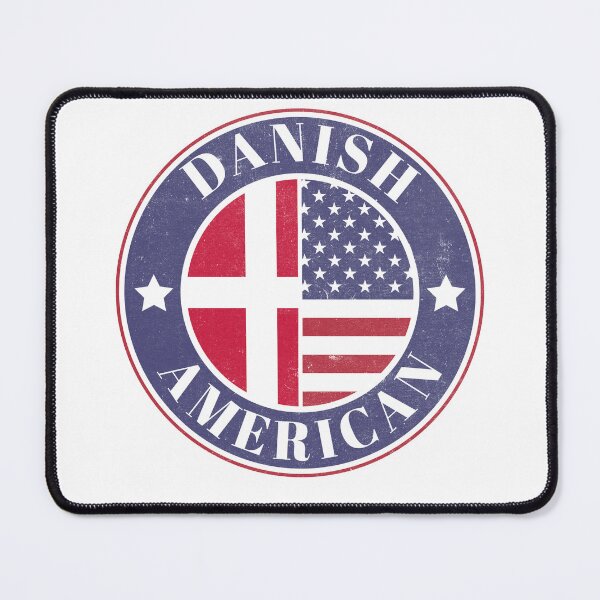 Item preview, Proud Danish-American Badge - Denmark Flag designed and sold by chrisrivait.