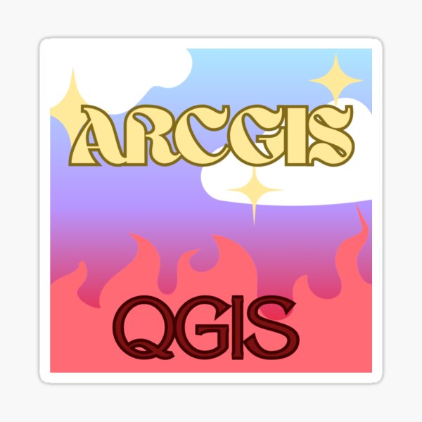 Item preview, ArcGis vs Qgis  designed and sold by issrasy.