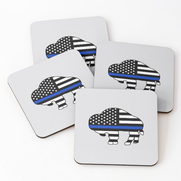 Item preview, Buffalo Thin Blue Line Flag Silhouette designed and sold by bamatt30.