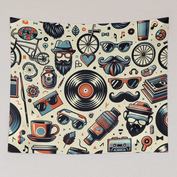Item preview, Hipster Culture Collage designed and sold by FarBeyound.
