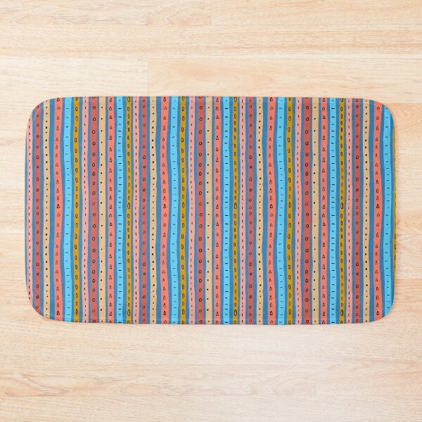 Item preview, Summer stripes for the beach - blue, orange, red, sand designed and sold by naomibroudo.