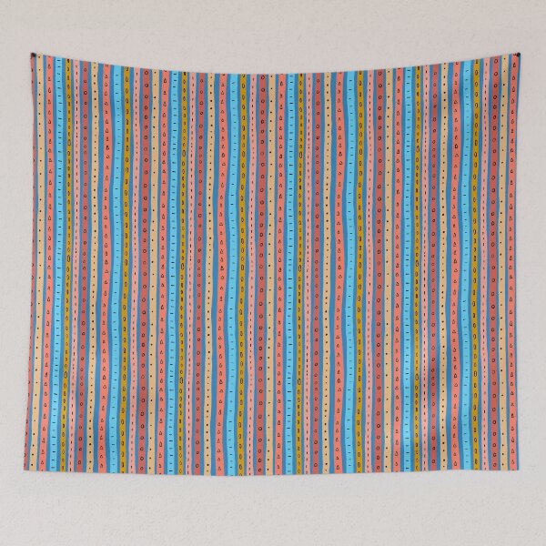 Item preview, Summer stripes for the beach - blue, orange, red, sand designed and sold by naomibroudo.