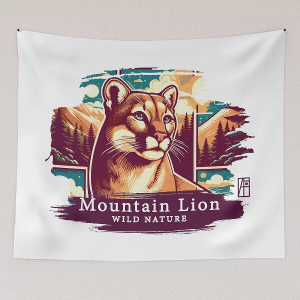 Item preview, Mountain Lion - WILD NATURE - MOUNTAIN LION -12 designed and sold by ArtProjectShop.