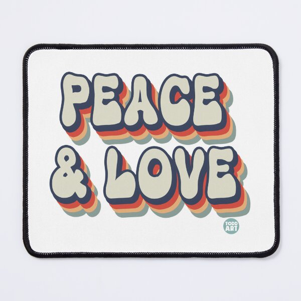 Item preview, PEACE & LOVE RETRO designed and sold by TODD GOLDMAN.