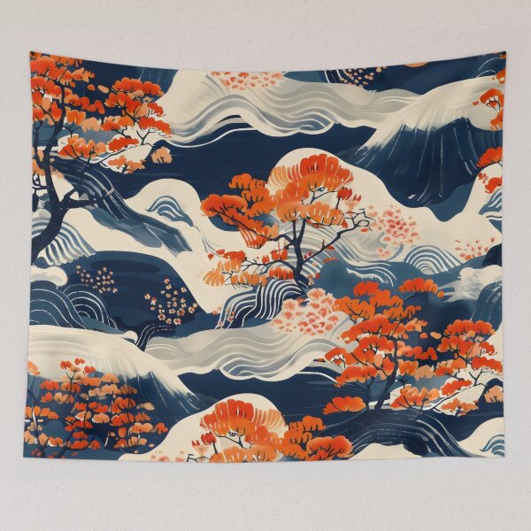 Item preview, Japanese art inspired pattern designed and sold by CulturalVibes.