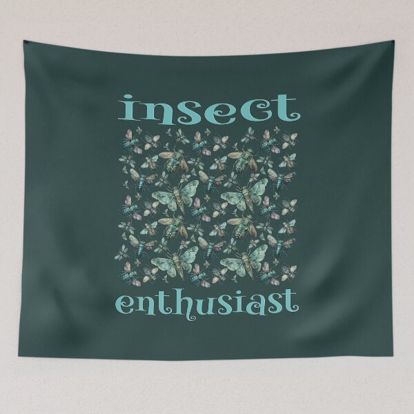 Item preview, Cicada pattern Insect Enthusiasts entomology blue designed and sold by AlchemyColor.
